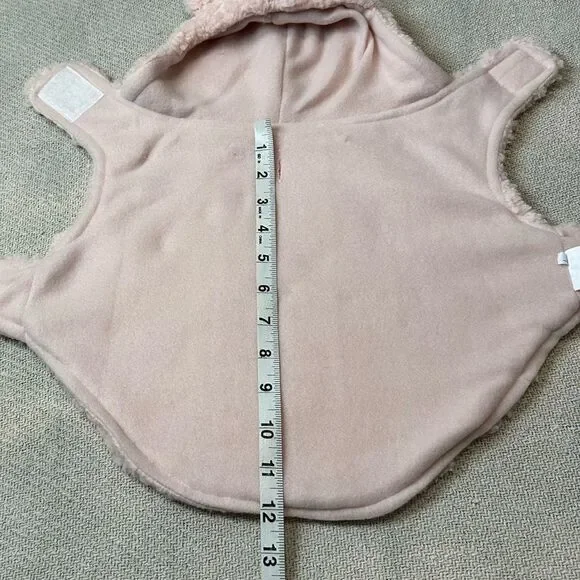 Dog Sherpa Jacket Size Medium NWT Hoodie Pink Cozy Warm Adjustable - Picture 7 of 7